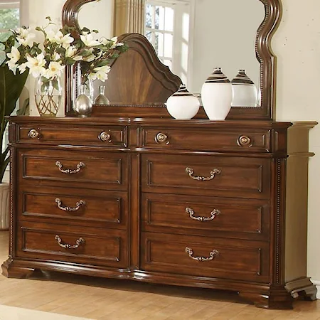 Traditional 8 Drawer Dresser